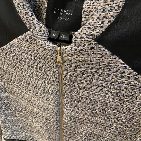 Tweed and Leather Jacket - Picture 8 of 14